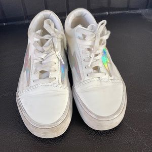 Revenge X Storm Bolt White Canvas Shoe Sneakers Old School men’s size 5